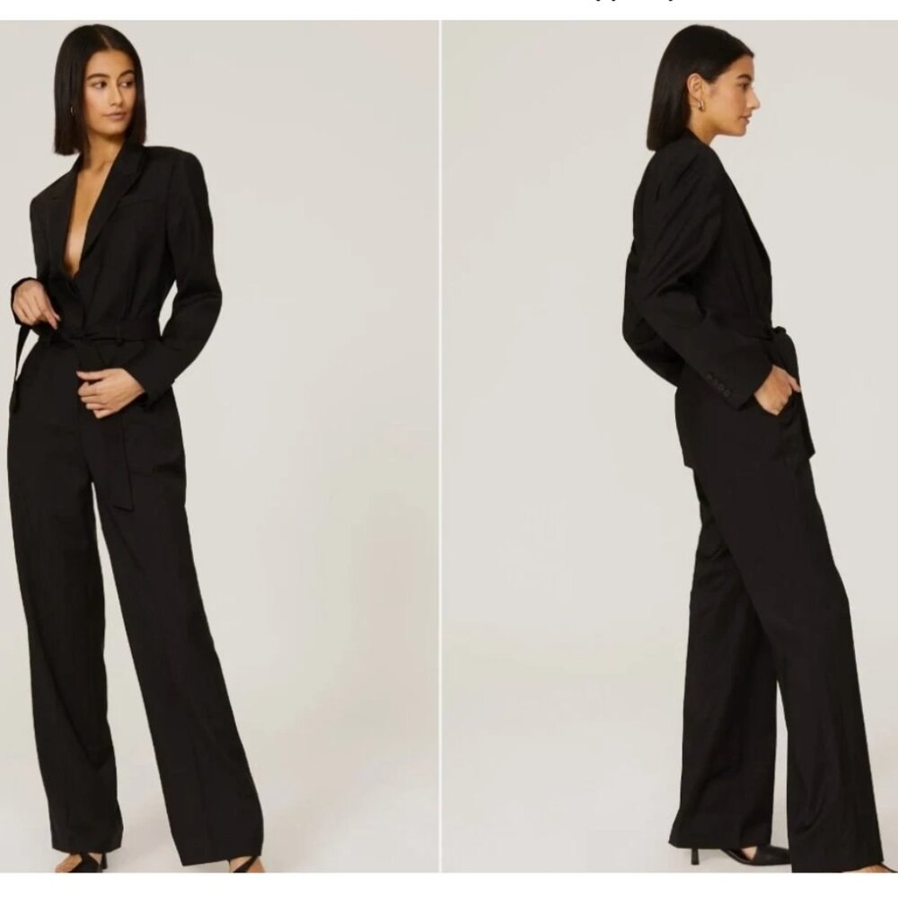 The Kooplesโ Jumpsuit Deep V-Neck Wool